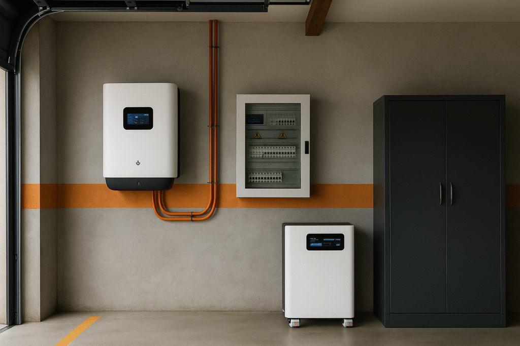 pomieszczenie z urządzeniami energetycznymi